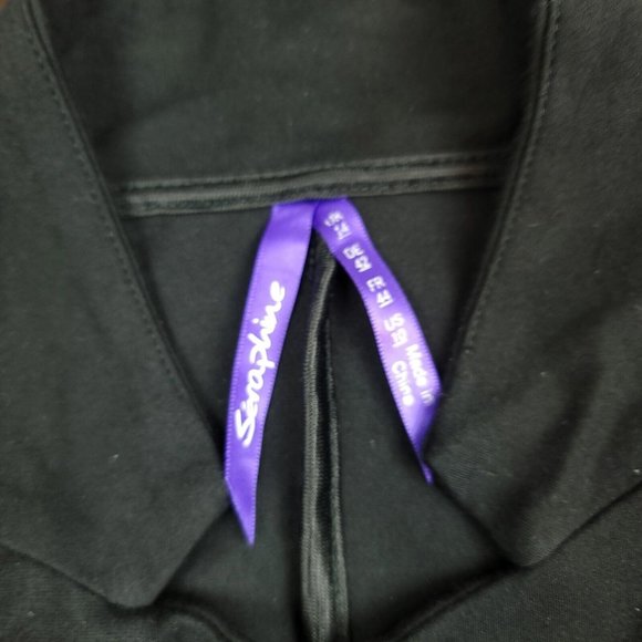 Seraphine Womens 10‎ Blazer Tailored Maternity Jacket Black Professional - ISSUE - Picture 4 of 14